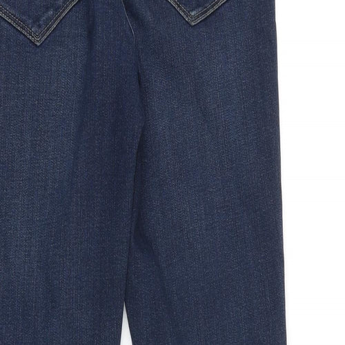 NEXT Womens Blue Cotton Blend Skinny Jeans Size 6 L29 in Slim Zip