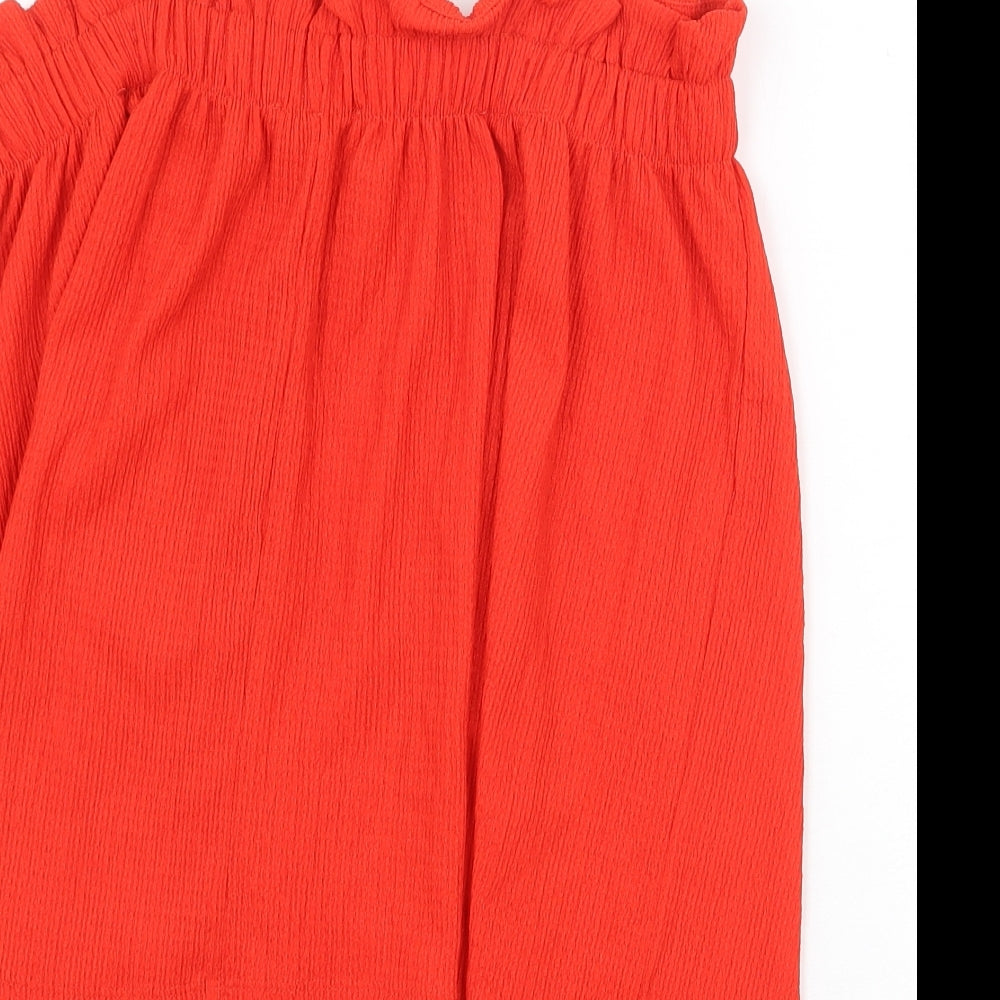 George Womens Orange Polyester Camisole Tank Size 14 Square Neck