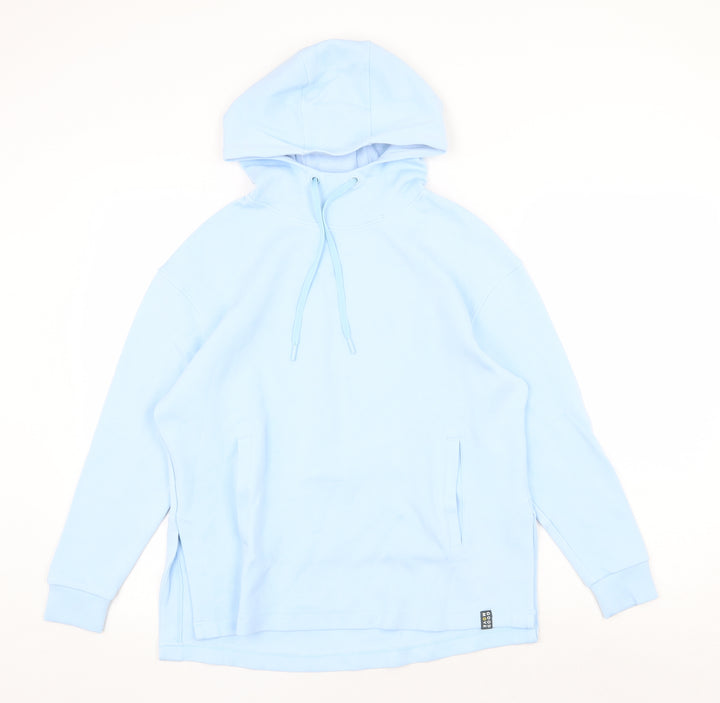 Marks and Spencer Womens Blue Viscose Pullover Hoodie Size 6 Pullover