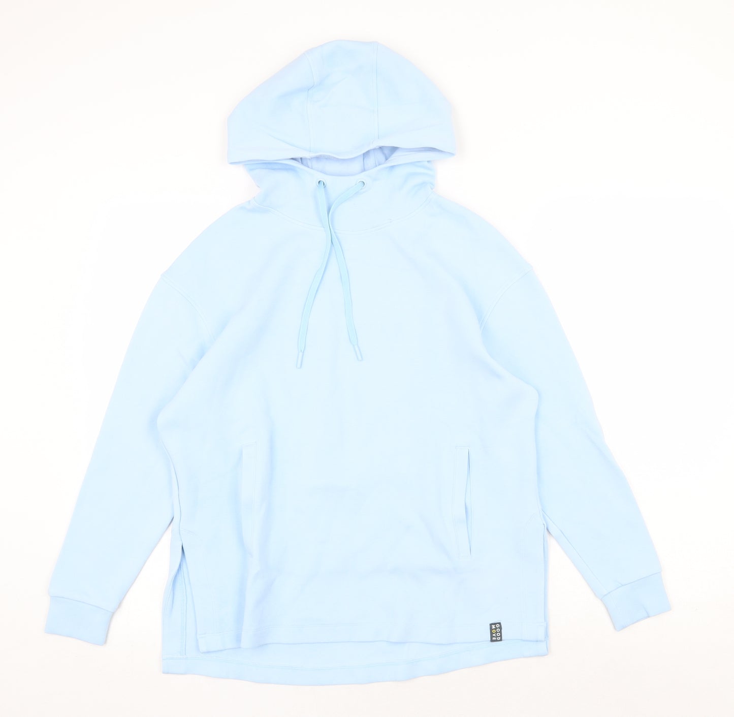 Marks and Spencer Womens Blue Viscose Pullover Hoodie Size 6 Pullover