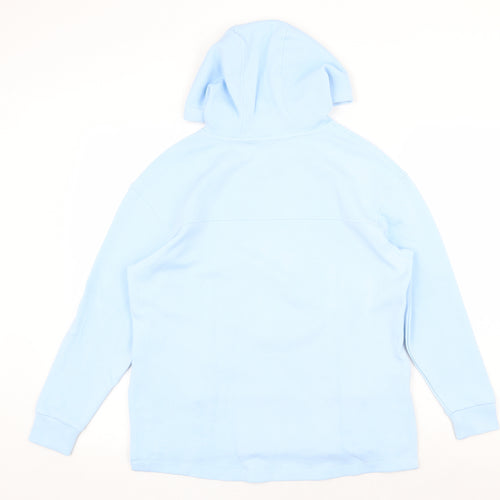 Marks and Spencer Womens Blue Viscose Pullover Hoodie Size 6 Pullover