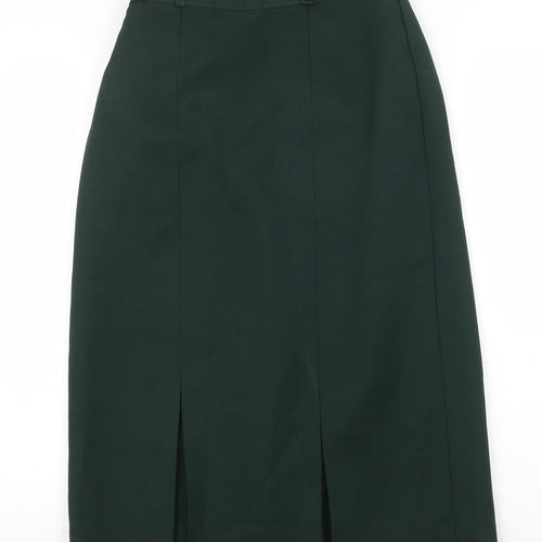 Slimma Womens Green Polyester Straight & Pencil Skirt Size 14