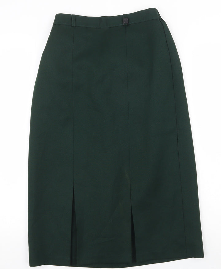 Slimma Womens Green Polyester Straight & Pencil Skirt Size 14