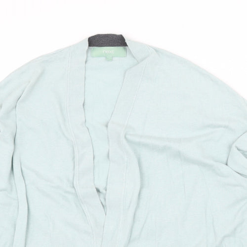 NEXT Womens Green V-Neck Cotton Cardigan Jumper Size 10