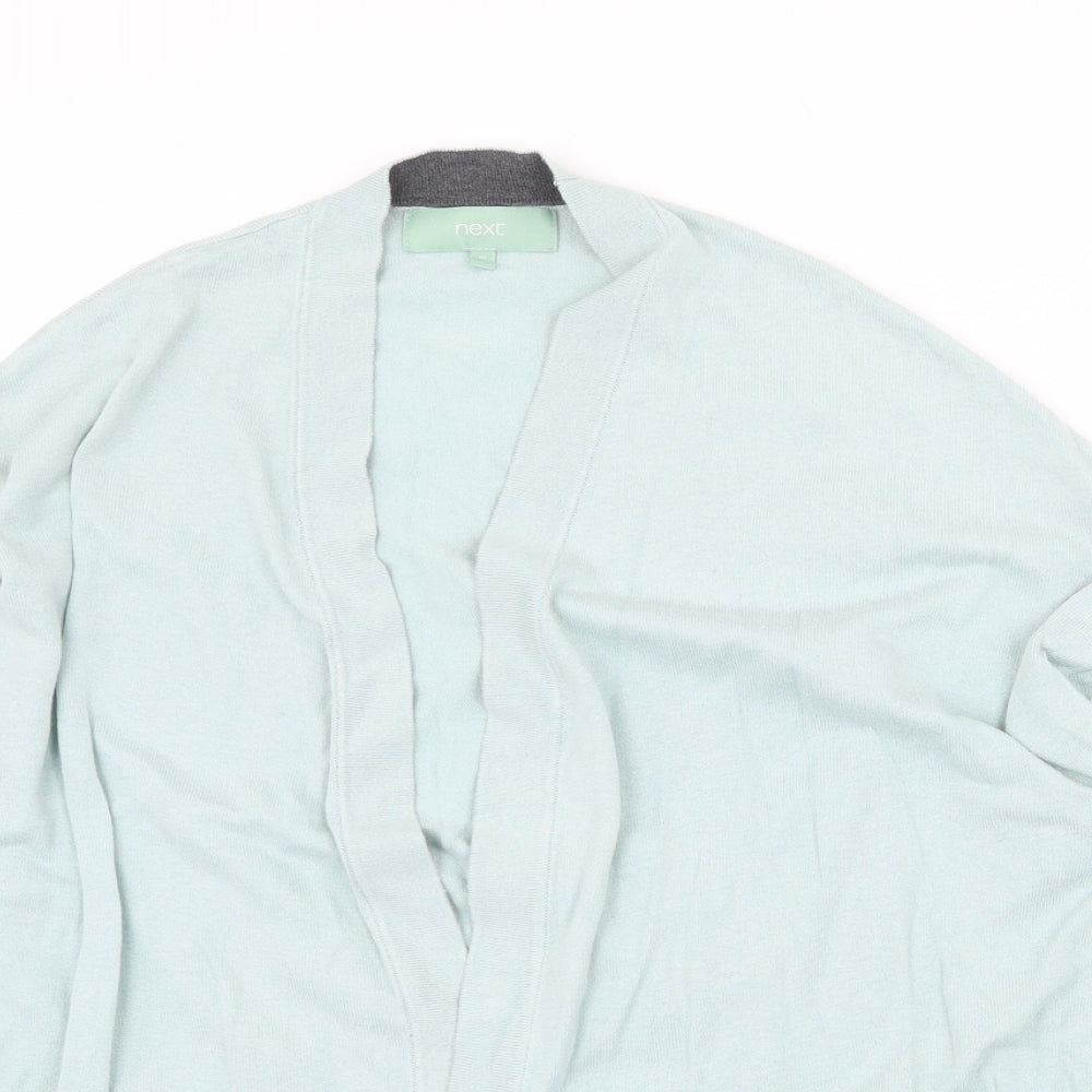 NEXT Womens Green V-Neck Cotton Cardigan Jumper Size 10
