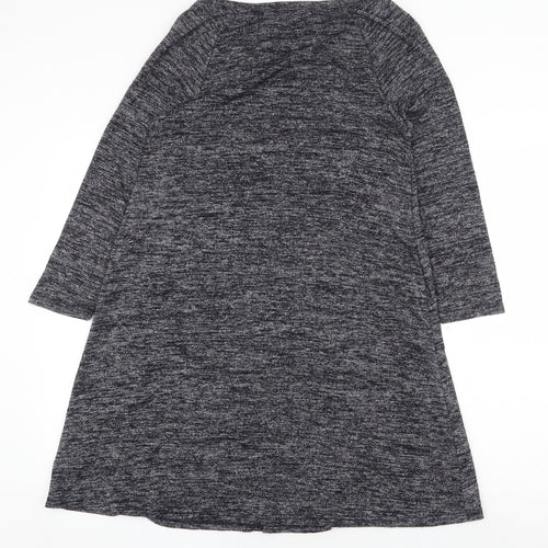 Gap Womens Grey Polyester Trapeze & Swing Size S Scoop Neck Pullover