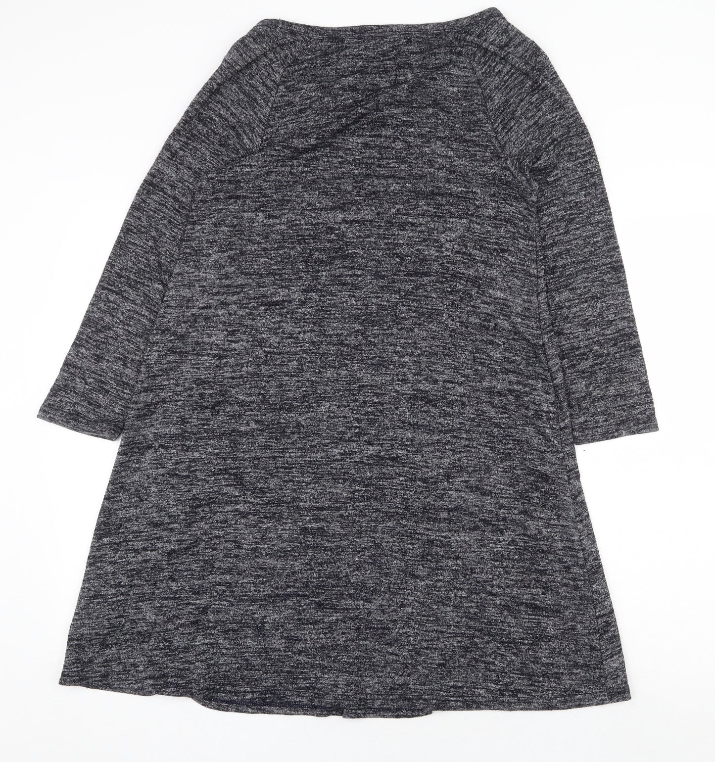 Gap Womens Grey Polyester Trapeze & Swing Size S Scoop Neck Pullover