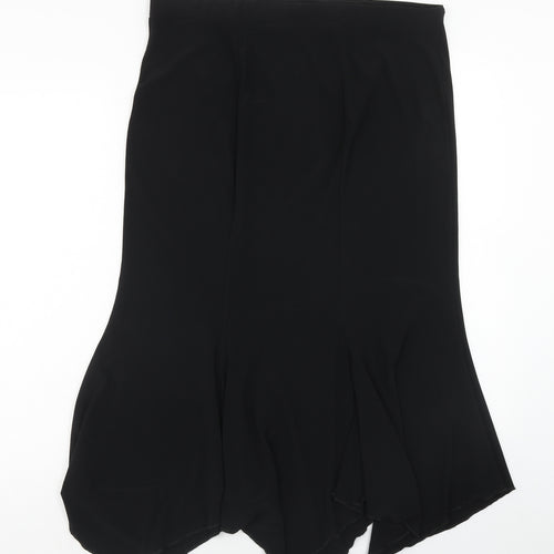 Stephan Womens Black Polyester Swing Skirt Size XL