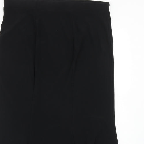 Stephan Womens Black Polyester Swing Skirt Size XL