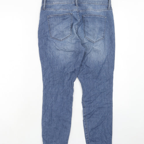 Gap Womens Blue Cotton Straight Jeans Size 29 in Regular Zip