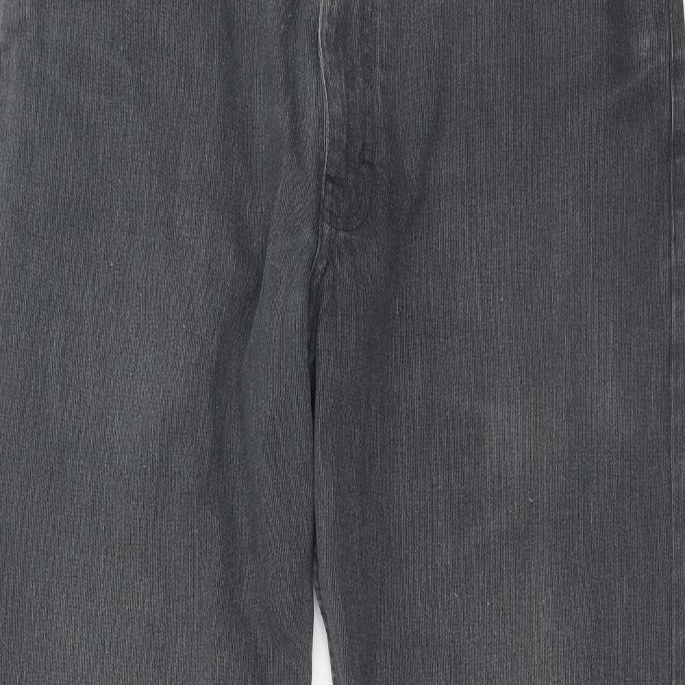 Autograph Mens Grey Cotton Straight Jeans Size 36 in L31 in Regular Zip