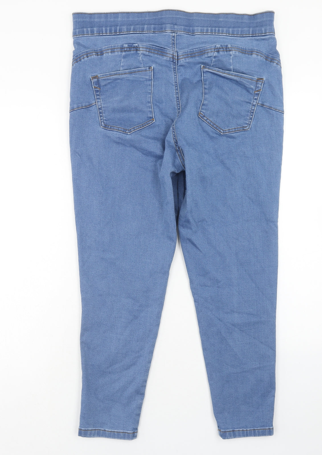 Preworn Womens Blue Cotton Jegging Jeans Size 18 Regular