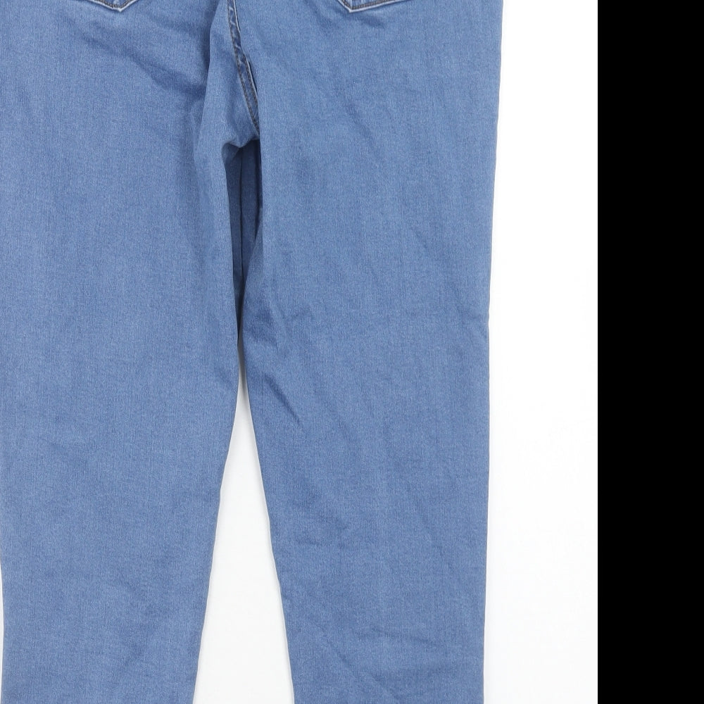 Preworn Womens Blue Cotton Jegging Jeans Size 18 Regular
