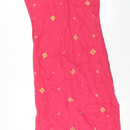 boutique Europa Womens Pink Viscose Pencil Dress Size 4XL V-Neck Pullover