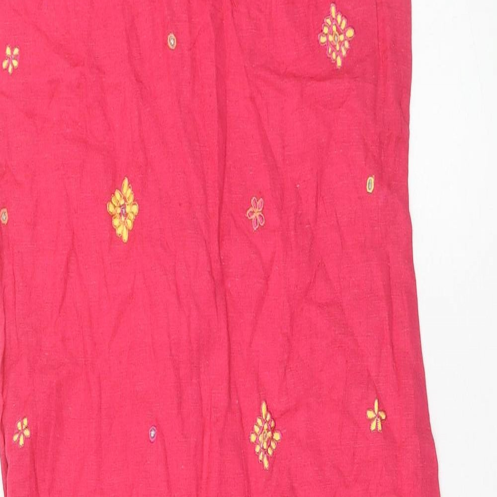 boutique Europa Womens Pink Viscose Pencil Dress Size 4XL V-Neck Pullover