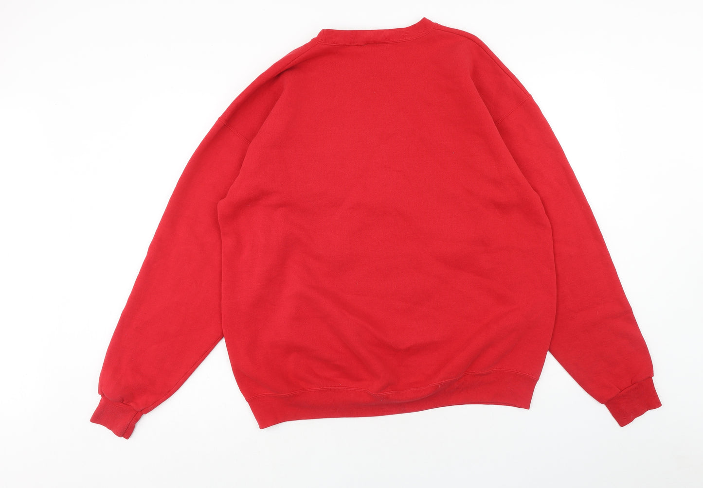 Disney Mens Red Cotton Pullover Sweatshirt Size XL - Winnie The Pooh