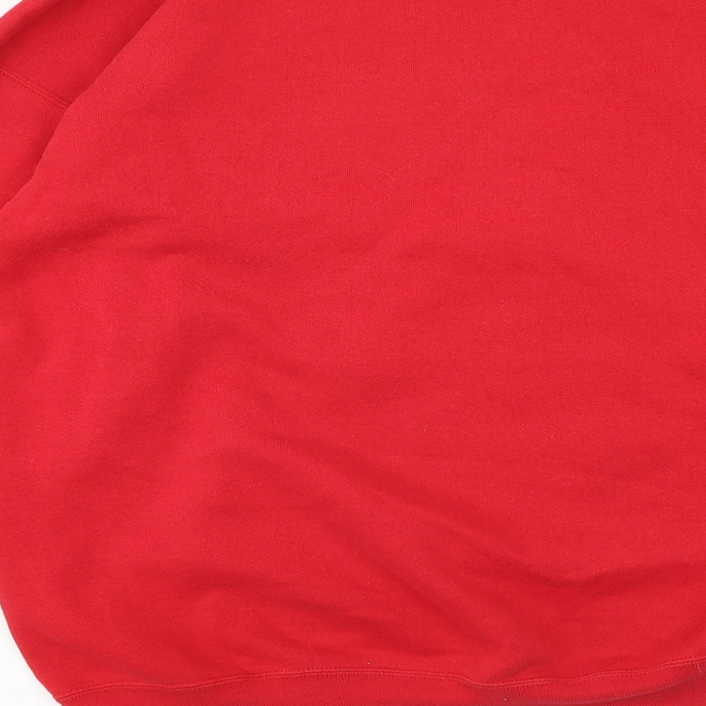 Disney Mens Red Cotton Pullover Sweatshirt Size XL - Winnie The Pooh