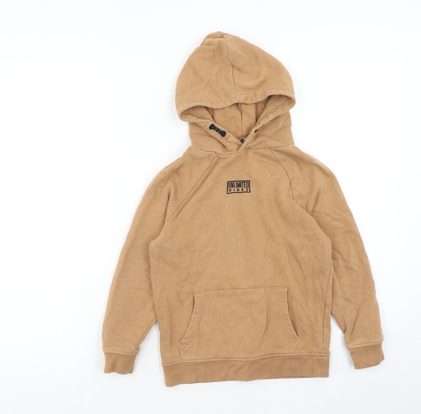 George Boys Brown Cotton Pullover Hoodie Size 6-7 Years Pullover