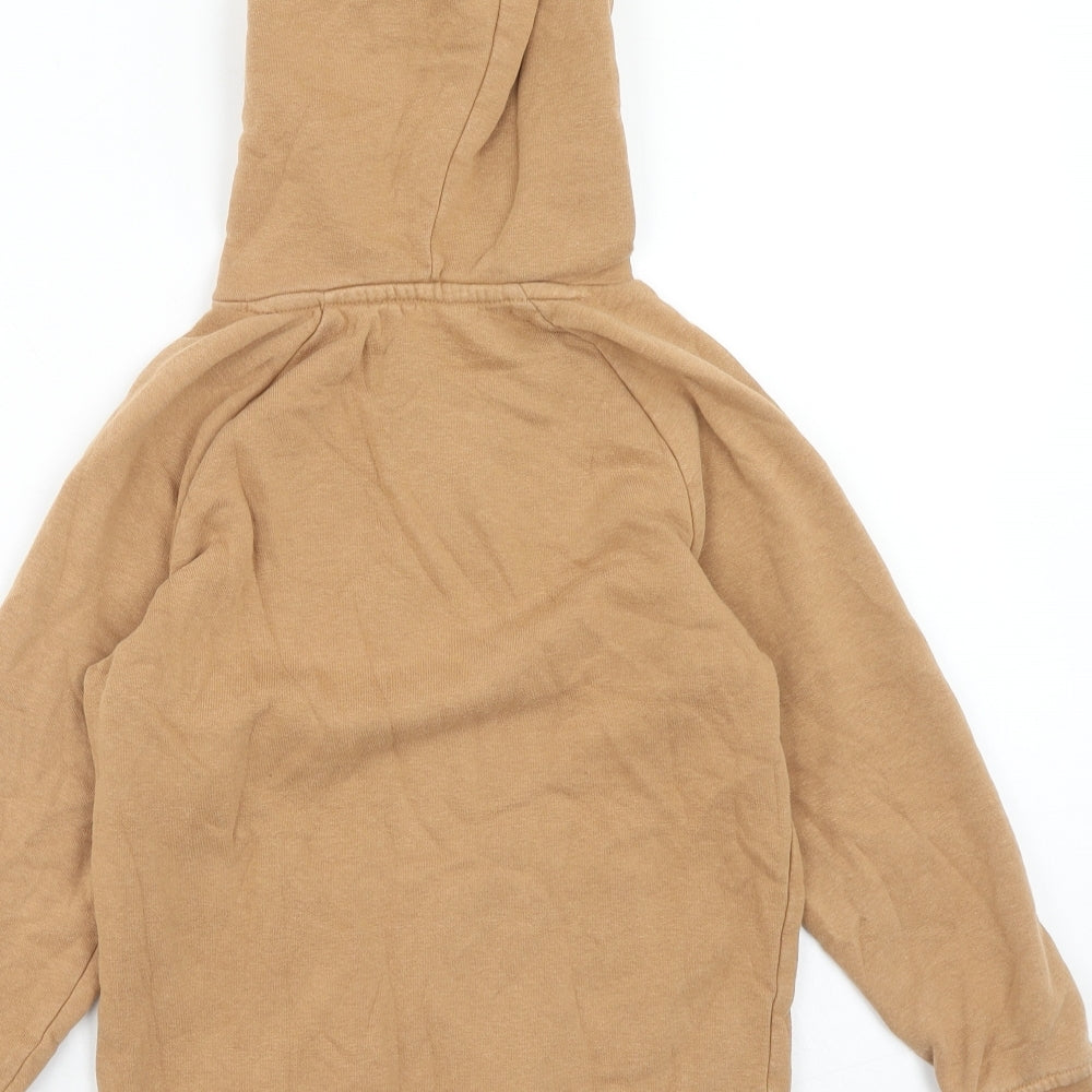 George Boys Brown Cotton Pullover Hoodie Size 6-7 Years Pullover