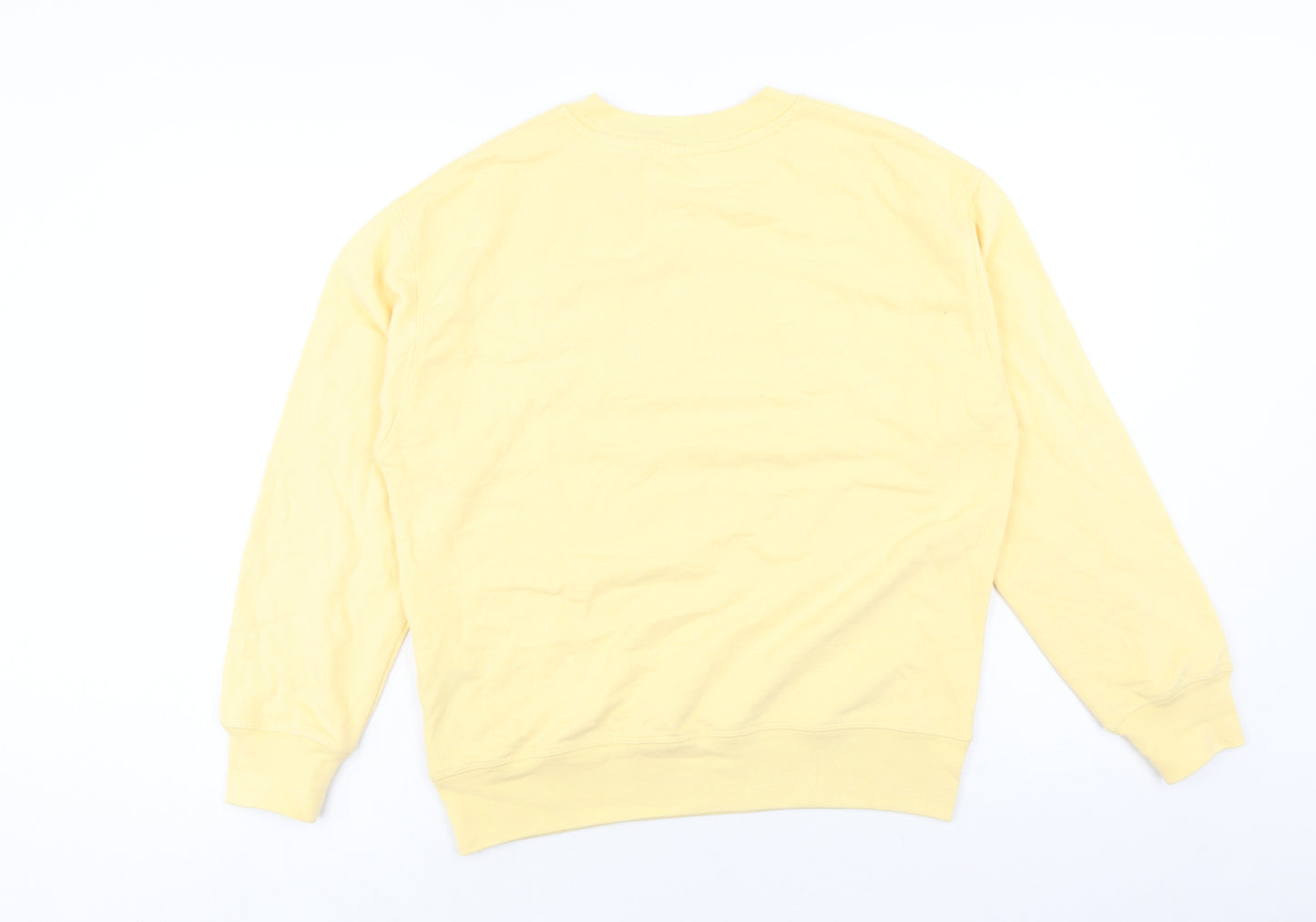 Signature by Levi Strauss & Co. Womens Yellow Cotton Pullover Sweatshirt Size S Pullover