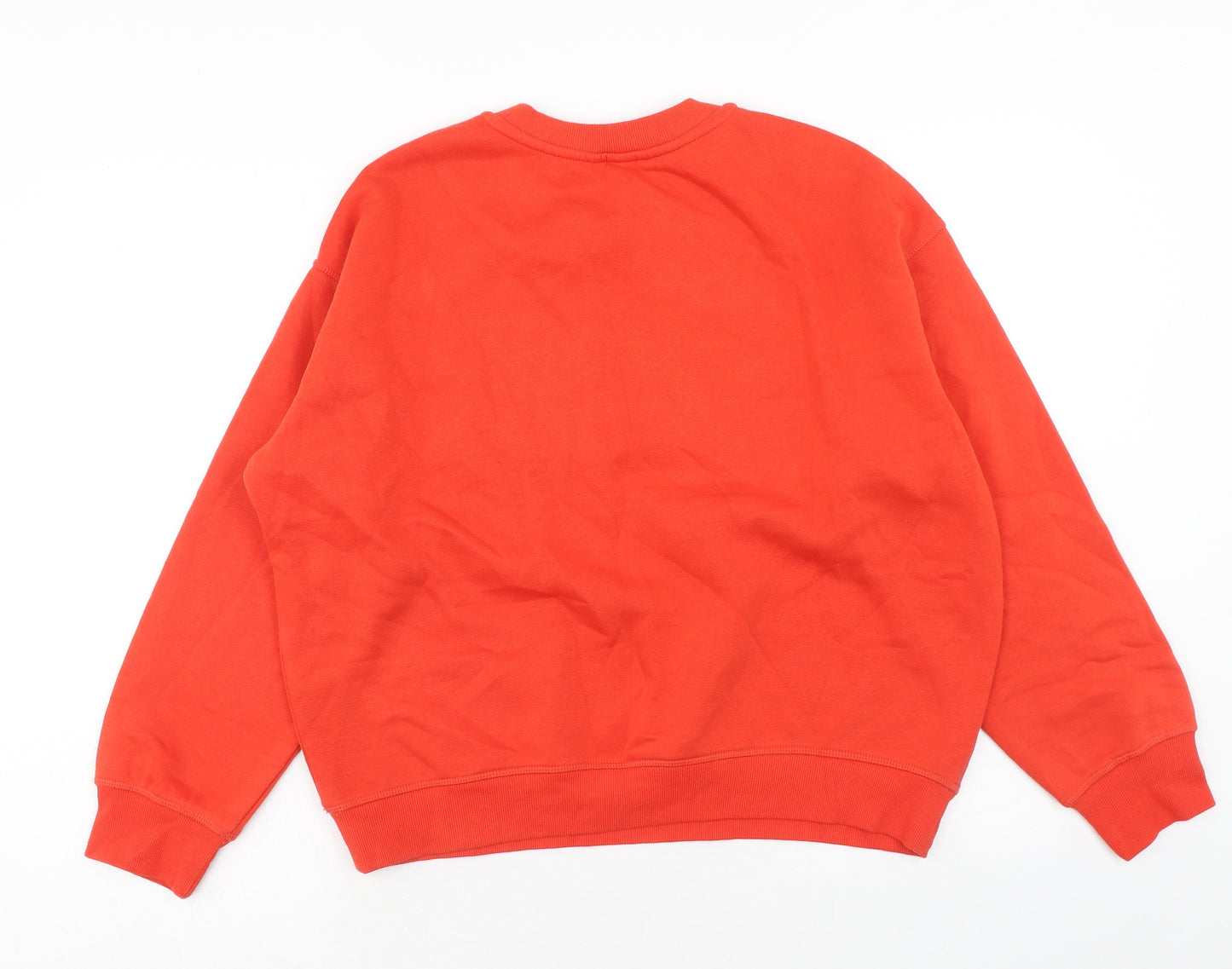 H&M Womens Red Cotton Pullover Sweatshirt Size M Pullover - Wisconsin