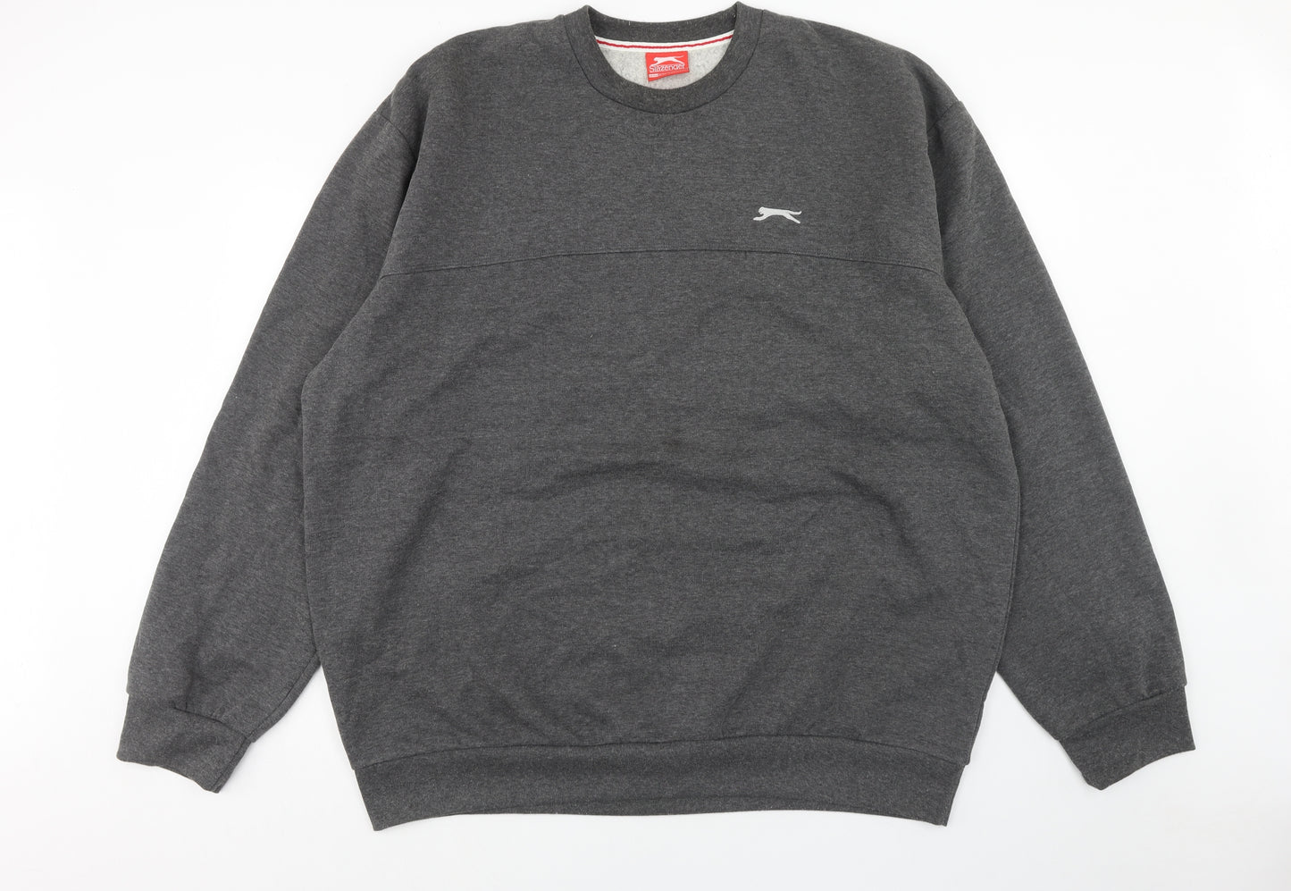 Slazenger Mens Grey Cotton Pullover Sweatshirt Size 4XL