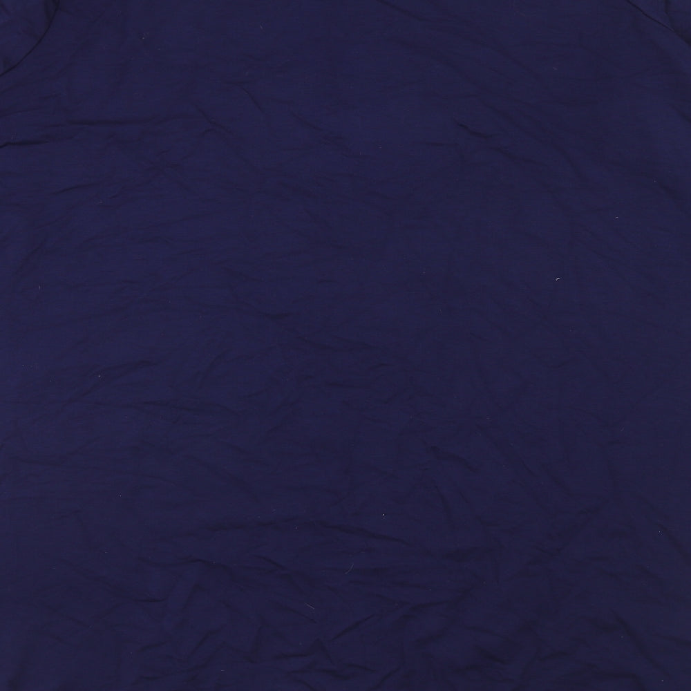 TU Womens Blue Viscose Jumper Dress Size 22 Round Neck Pullover