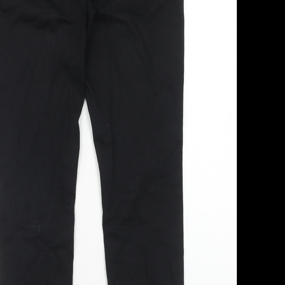 NEXT Womens Black Cotton Skinny Jeans Size 14 Regular Zip