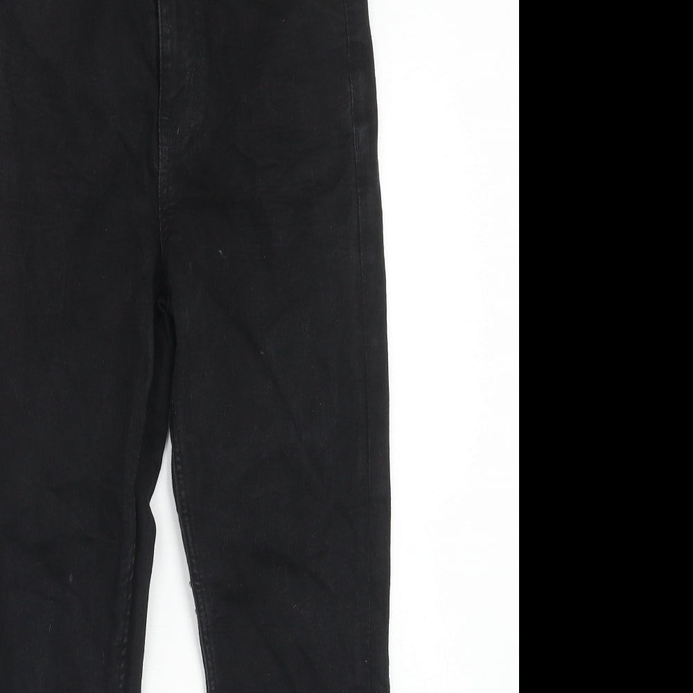 Marks and Spencer Womens Black Cotton Skinny Jeans Size 10 Regular Zip