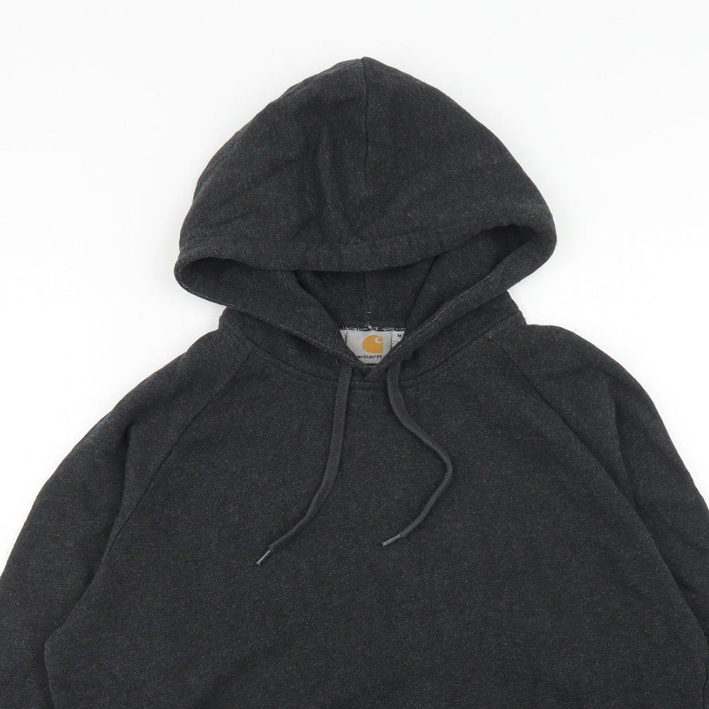 Carhartt Mens Grey Cotton Pullover Hoodie Size M
