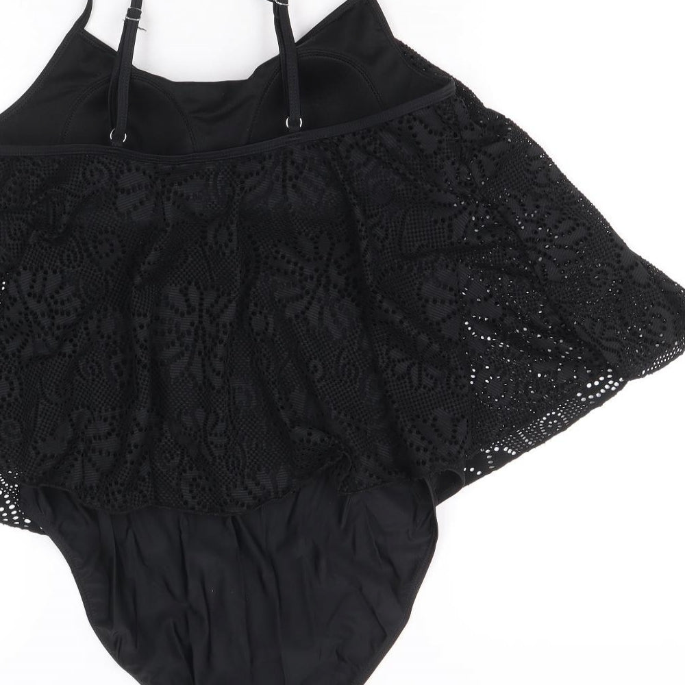 Studio Womens Black Polyamide One Piece Size 14