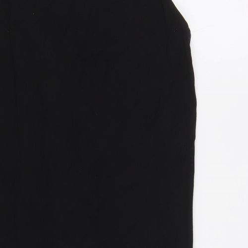 Be Beau Womens Black Viscose A-Line Size 10 Scoop Neck Pullover