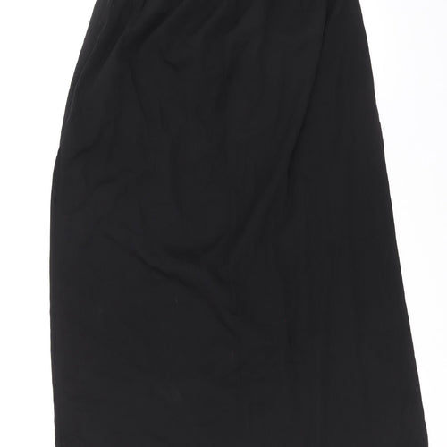 INFLUENCE Womens Black Polyester Straight & Pencil Skirt Size 10 Zip
