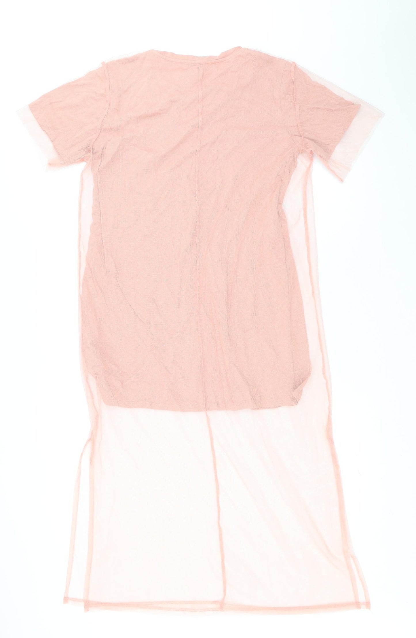 FOREVER 21 Womens Pink Polyester T-Shirt Dress Size M Round Neck Pullover