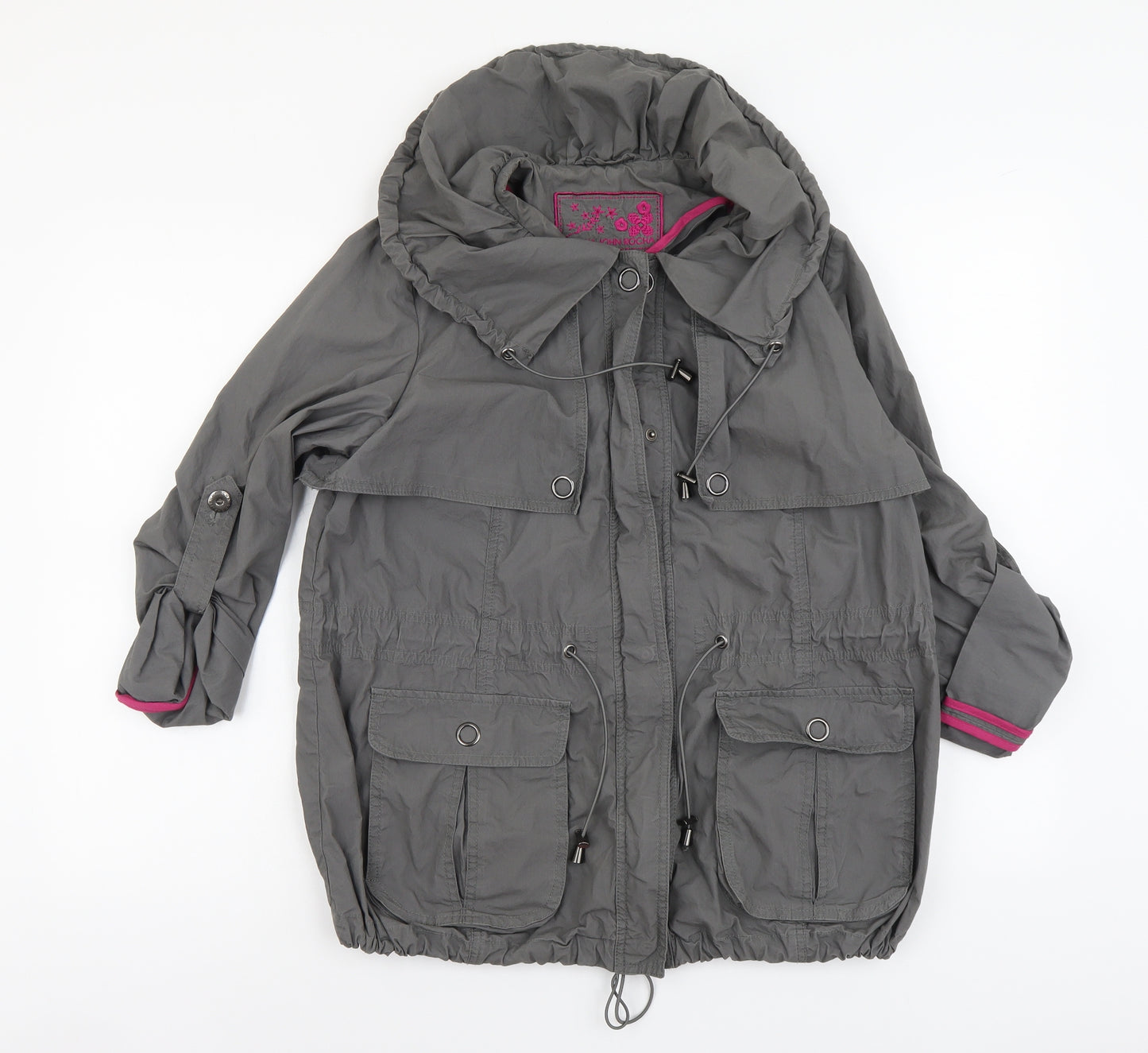 RJR.John Rocha Womens Grey Jacket Size 12 Zip
