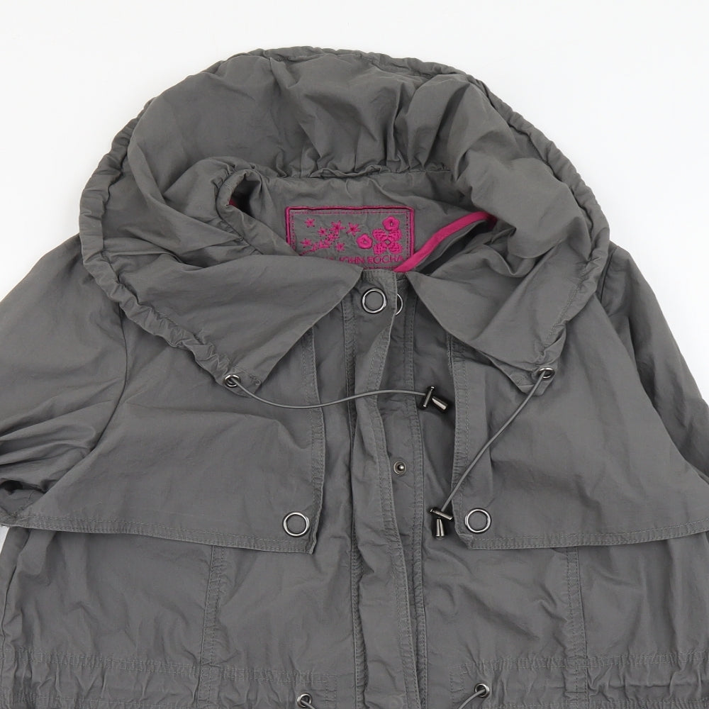 RJR.John Rocha Womens Grey Jacket Size 12 Zip