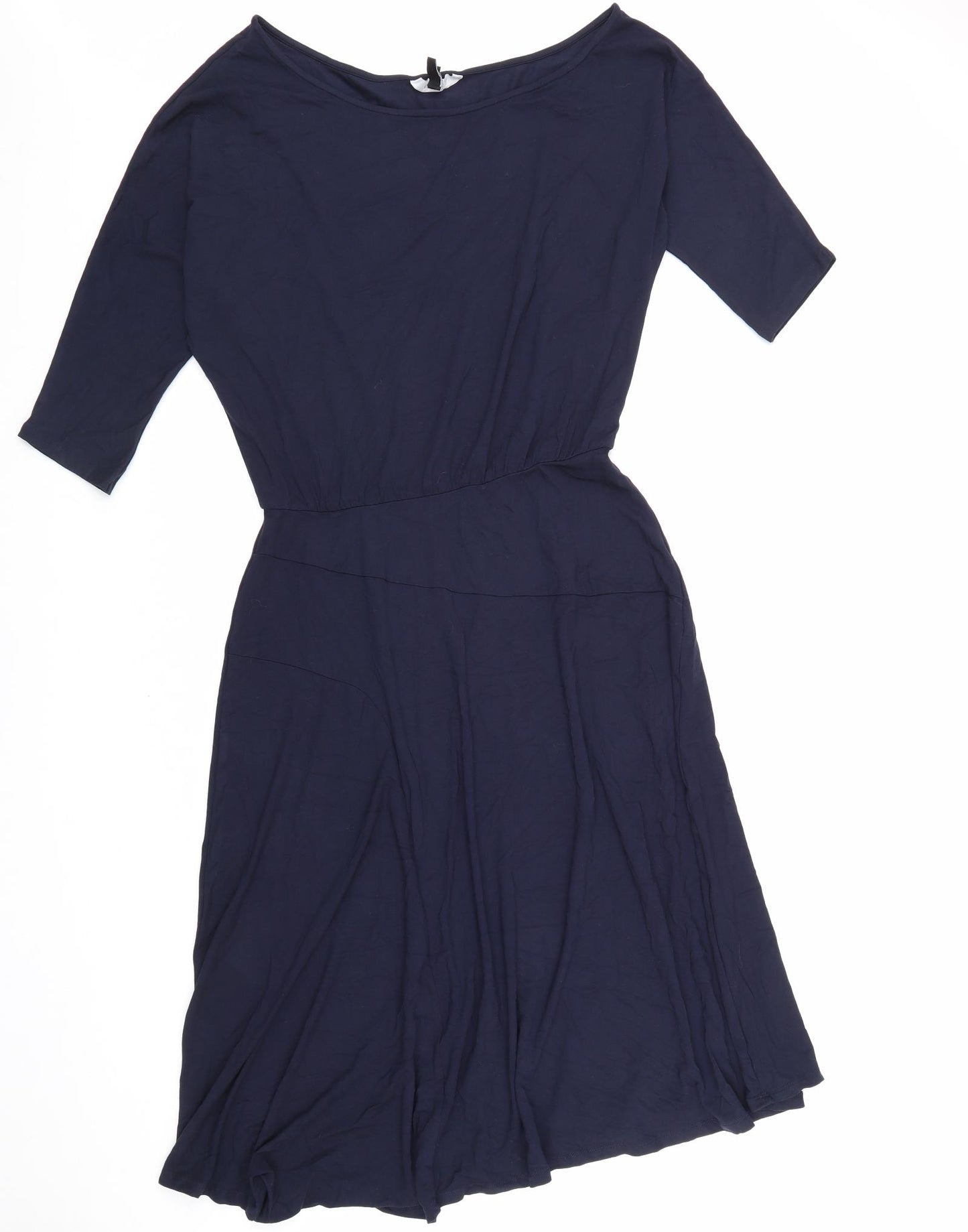 Baukjen Womens Blue Viscose A-Line Size 12 Round Neck Pullover