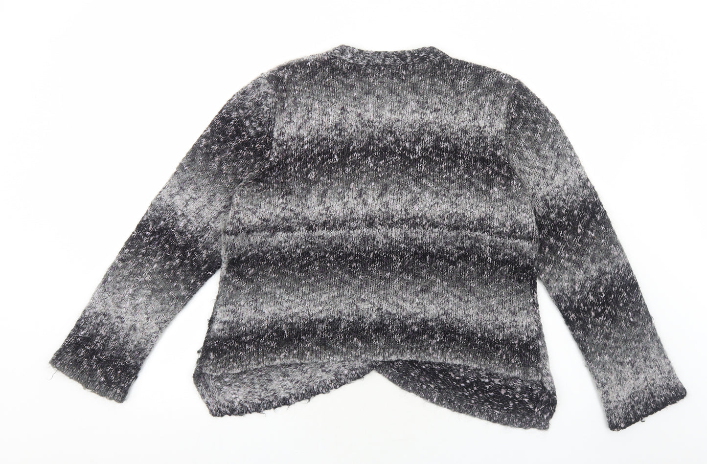 Per Una Womens Grey V-Neck Acrylic Cardigan Jumper Size XL