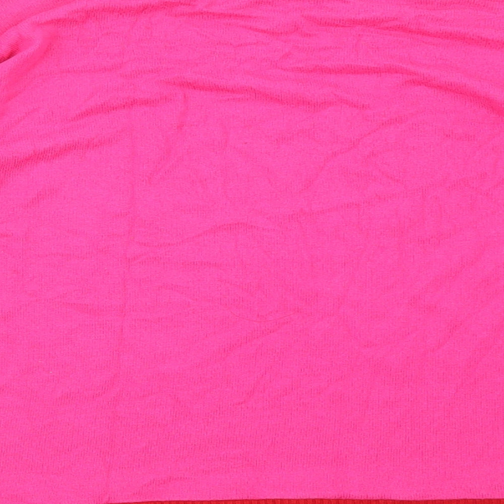 NEXT Womens Pink Round Neck Viscose Pullover Jumper Size 14