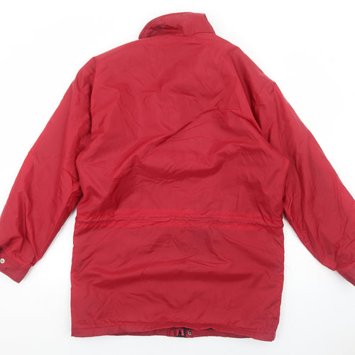 North Wind Mens Red Windbreaker Jacket Size S Zip