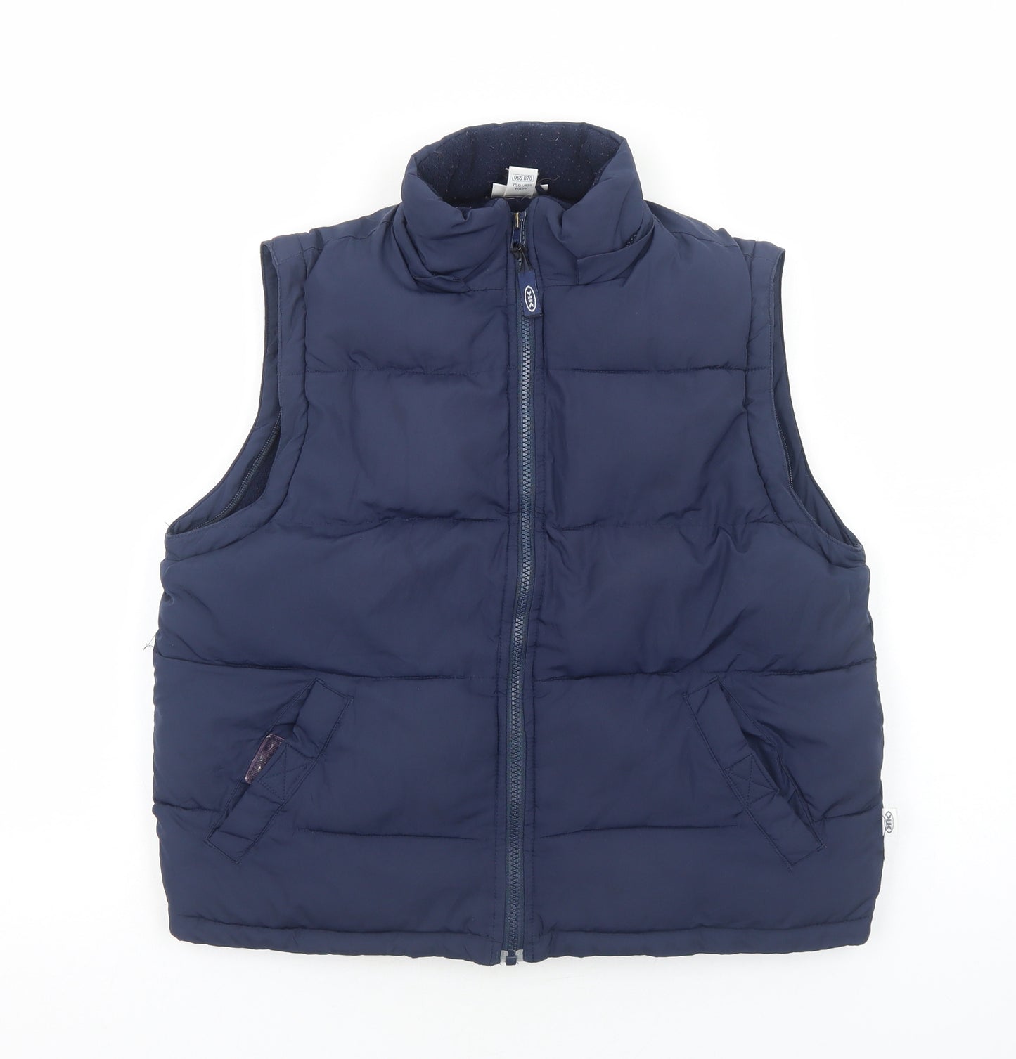Mackays Boys Blue Gilet Jacket Size 11-12 Years Zip