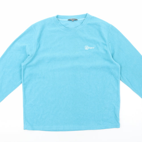 Hi Gear Womens Blue Round Neck Polyester Pullover Jumper Size 14