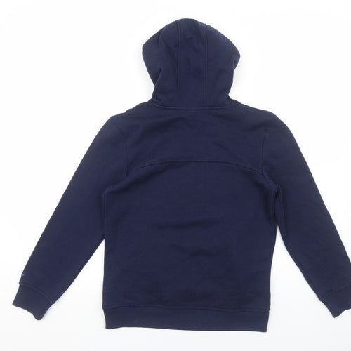 LA Gear Womens Blue Cotton Pullover Hoodie Size 8 Pullover