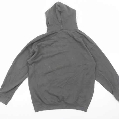 Preworn Mens Grey Cotton Pullover Hoodie Size M - Teddy Bear