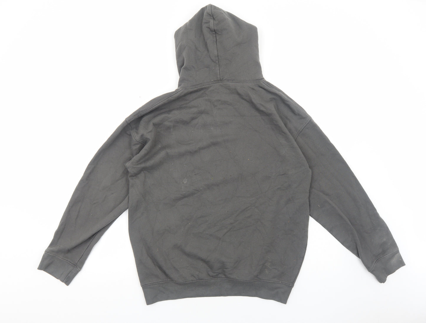 Preworn Mens Grey Cotton Pullover Hoodie Size M - Teddy Bear