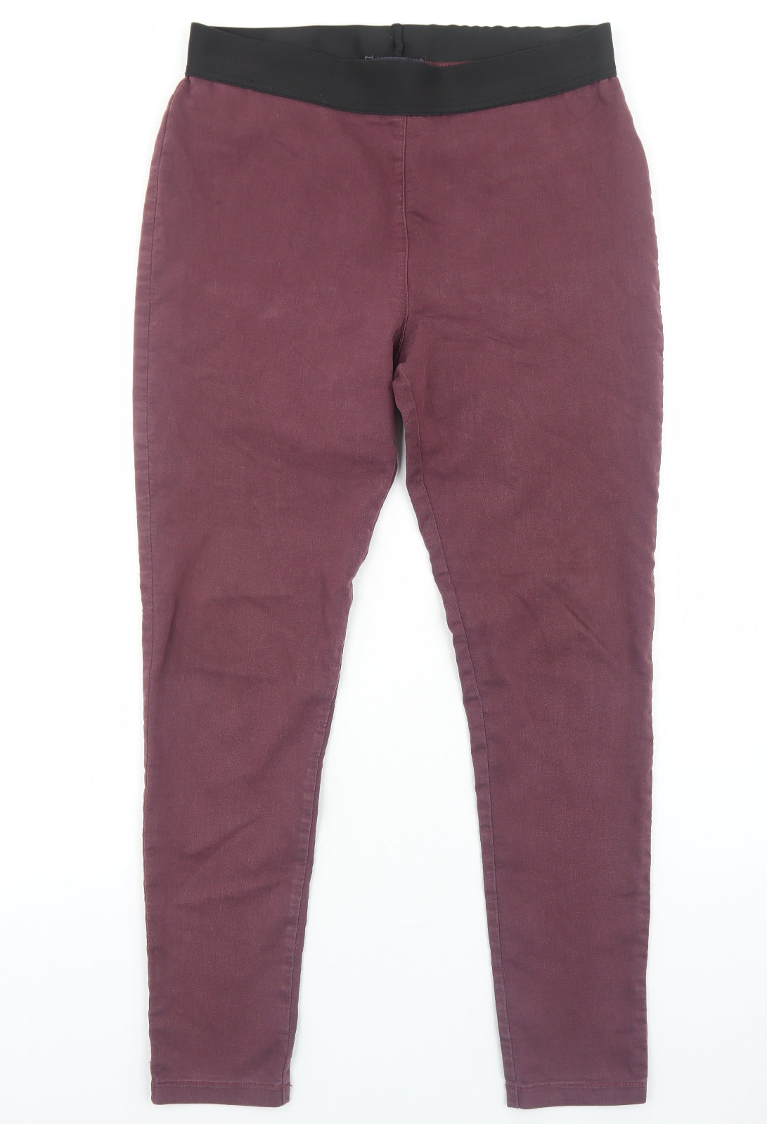 Marks and Spencer Womens Purple Cotton Jegging Jeans Size 14 Regular