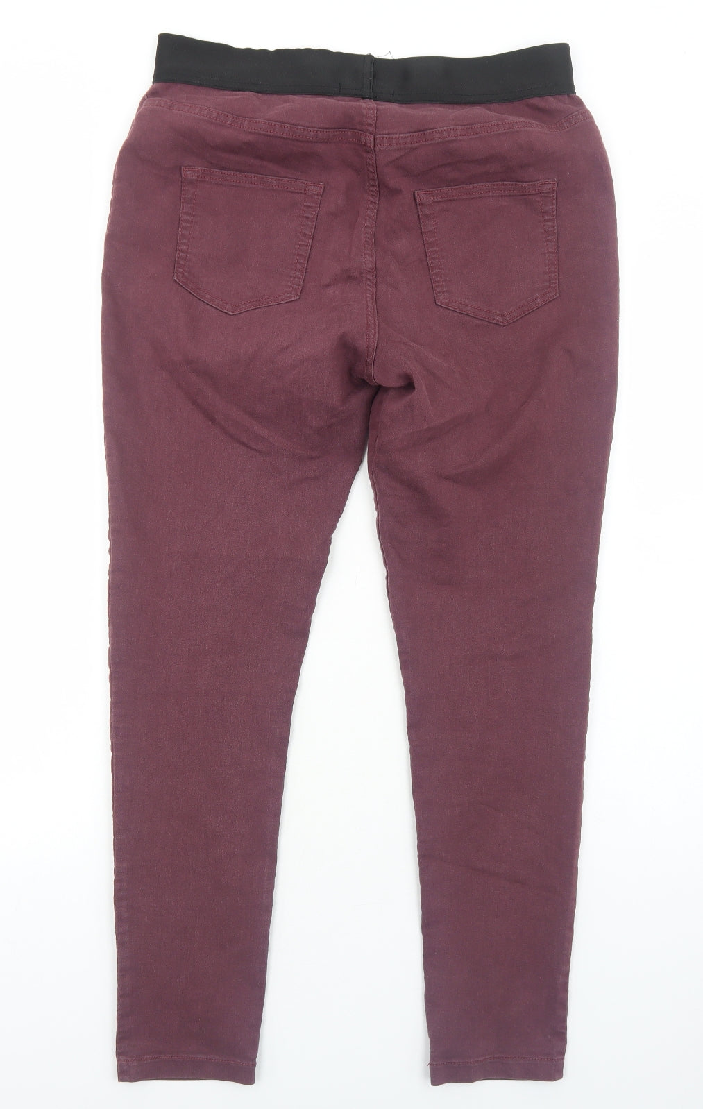 Marks and Spencer Womens Purple Cotton Jegging Jeans Size 14 Regular