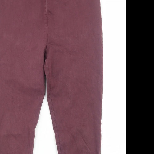 Marks and Spencer Womens Purple Cotton Jegging Jeans Size 14 Regular