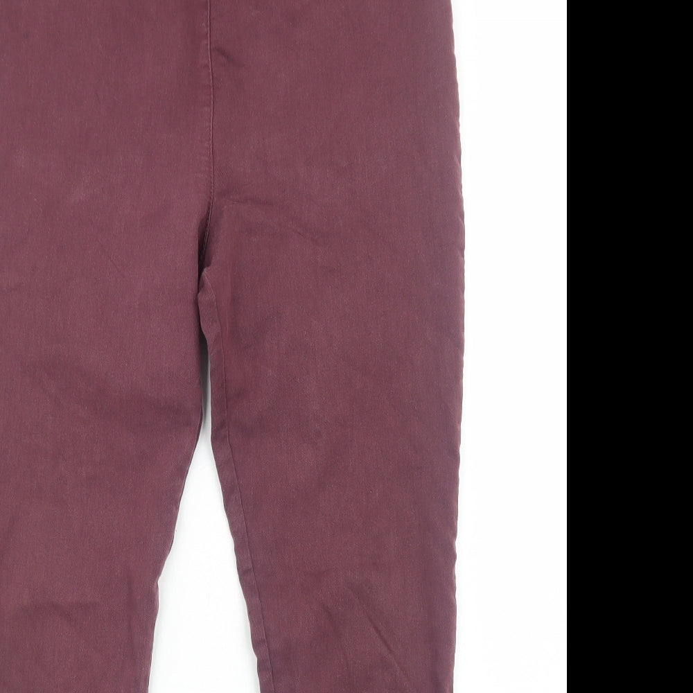 Marks and Spencer Womens Purple Cotton Jegging Jeans Size 14 Regular