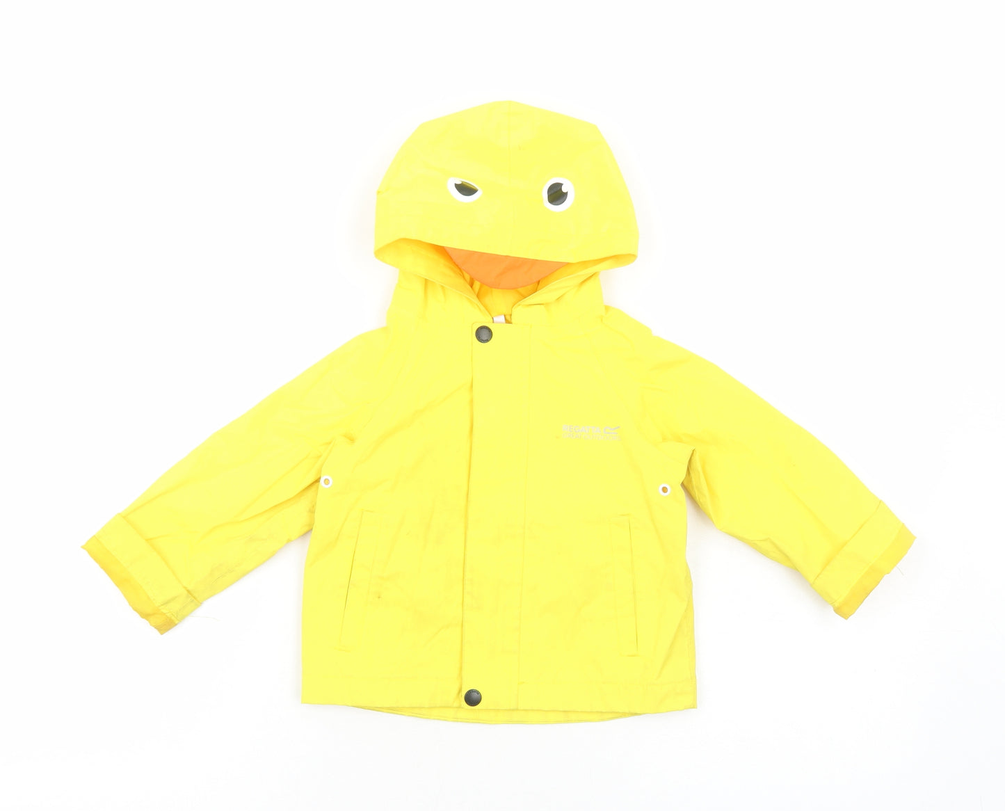 Regatta Boys Yellow Rain Coat Jacket Size 18-24 Months Zip